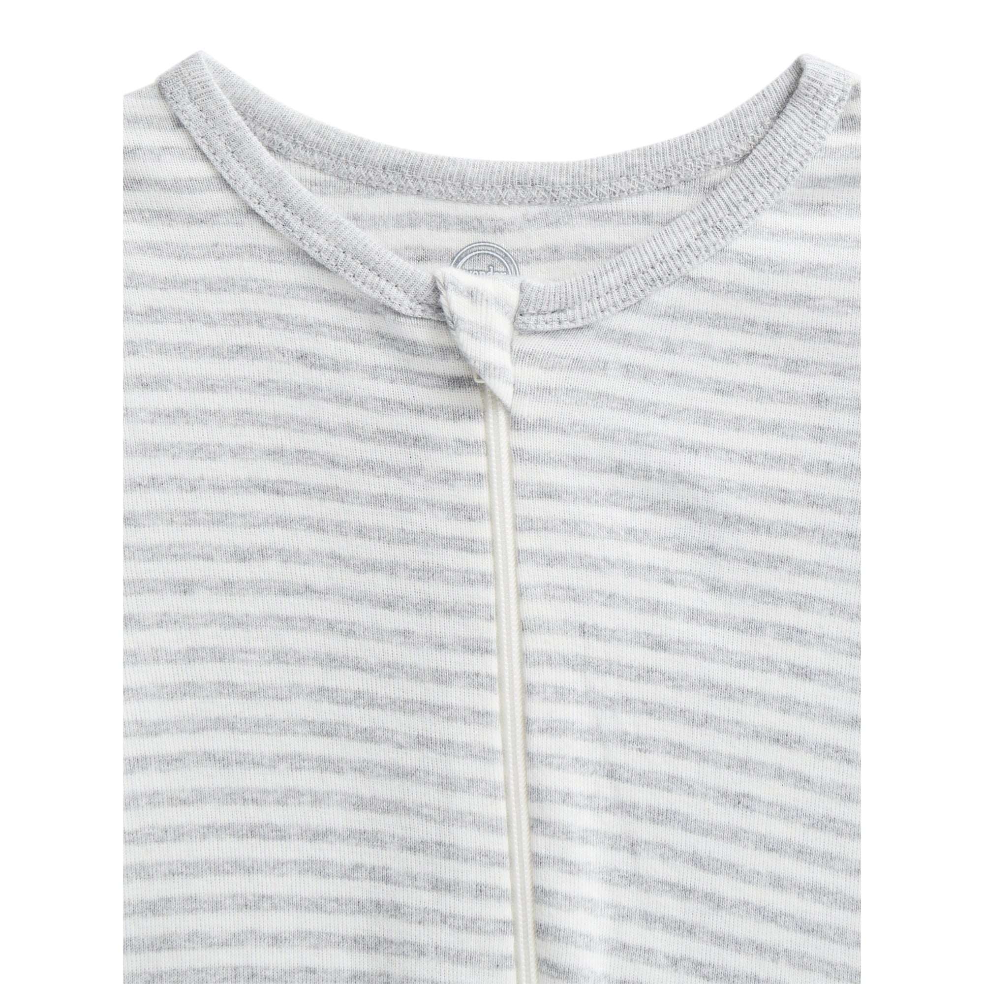 Wonder Nation Organic Cotton Baby Unisex Zip Front Footed Sleep N Play Pajamas, 3-Pack, Sizes Preemie-6/9 Months