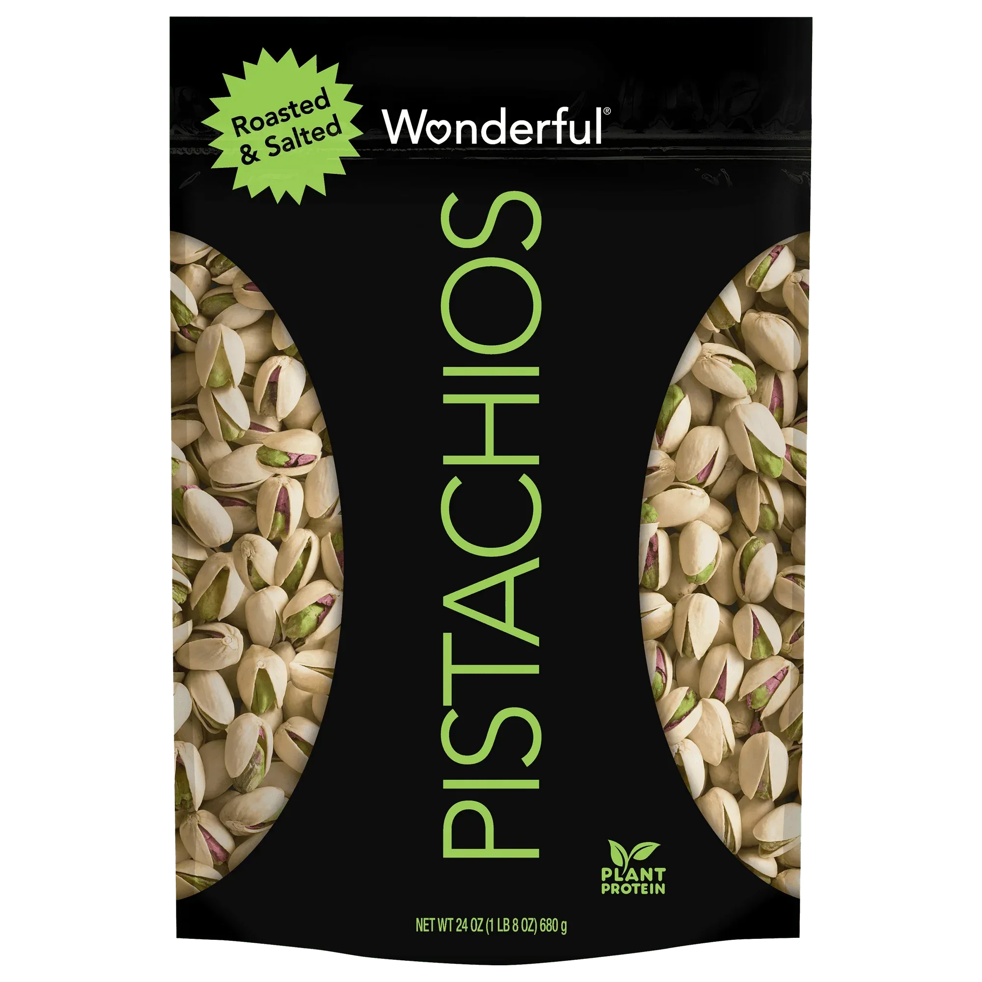 Wonderful Pistachios, In-Shell, Roasted & Salted, 24 Oz