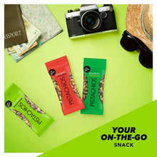 No shells pistachio snack bags arranged as an on-the-go variety