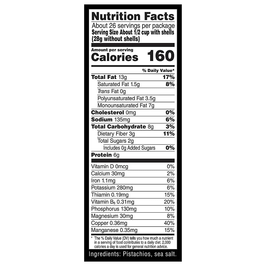 Wonderful Pistachios, In Shell Roasted & Salted Nuts, Resealable Bag, 48oz.