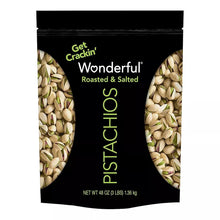 Wonderful pistachio in-shell roasted & salted nuts, resealable bag front