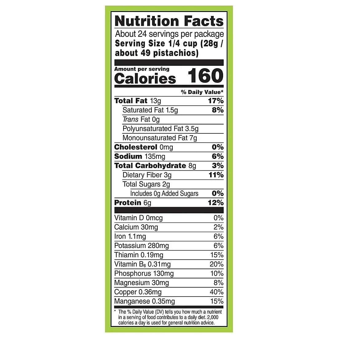 Wonderful Pistachios, No Shells Roasted & Salted Nuts, Resealable Pouch, 24 oz.
