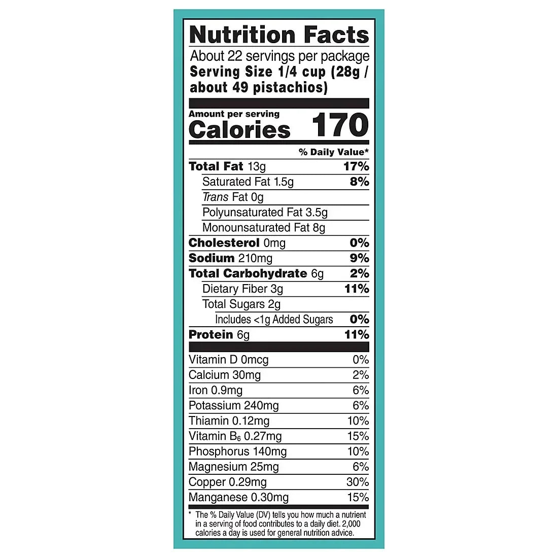 Wonderful Pistachios, No Shells Sea Salt & Vinegar Pistachios, Resealable Pouch, 22 oz.