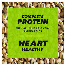 Roasted salted pistachios package with bold "Complete Protein" text