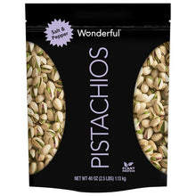 Wonderful Pistachios in-shell salt & pepper seasoning pouch, net wt 40 oz