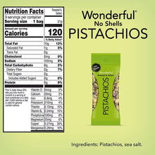 Wonderful Salted & Roasted Pistachios, No Shells, 0.75 oz., 21 pk.