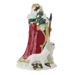 Woodland Holiday Musical Santa Figurine, 10.75 IN - USA MEGA SHOP