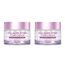 Collagen core cream jars, purple caps, shown as a two-pack