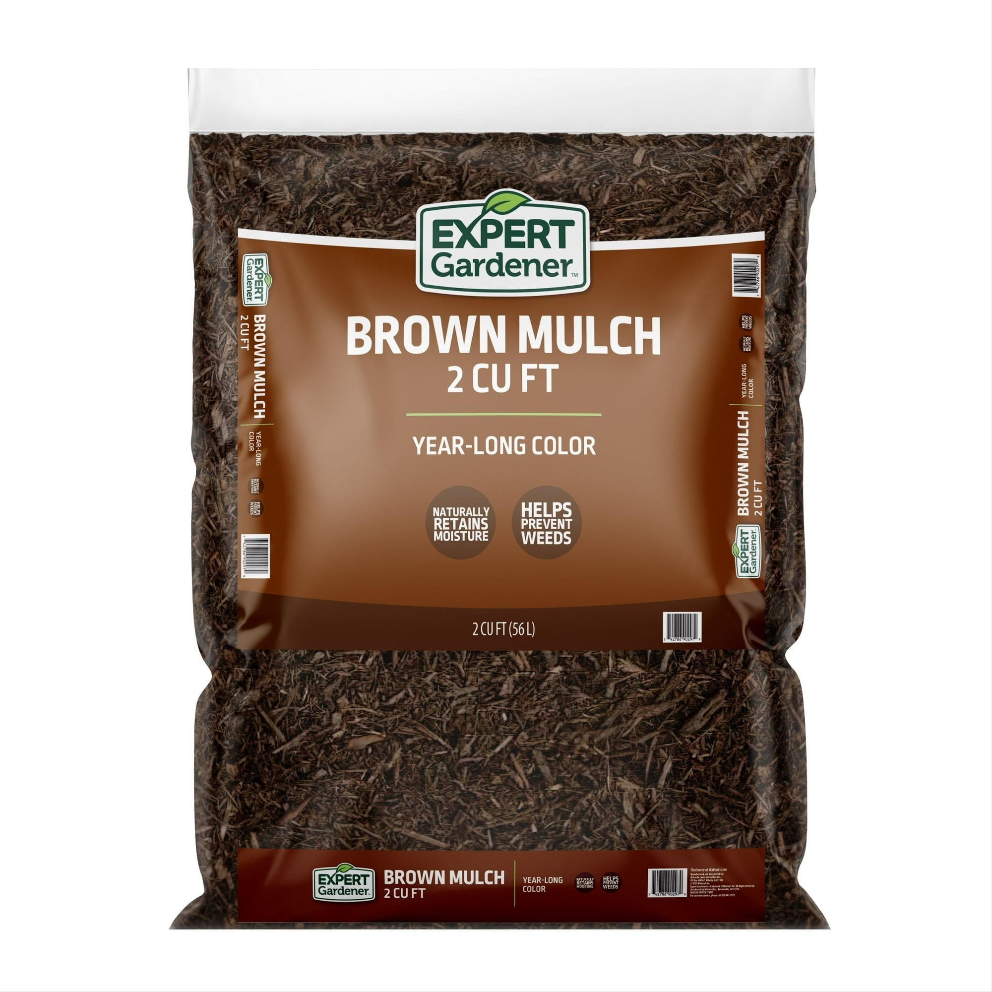 Expert Gardener Mulch, 2 cu. ft. – Year Long Color, Decorative Landscaping Mulch (Pack of 2)