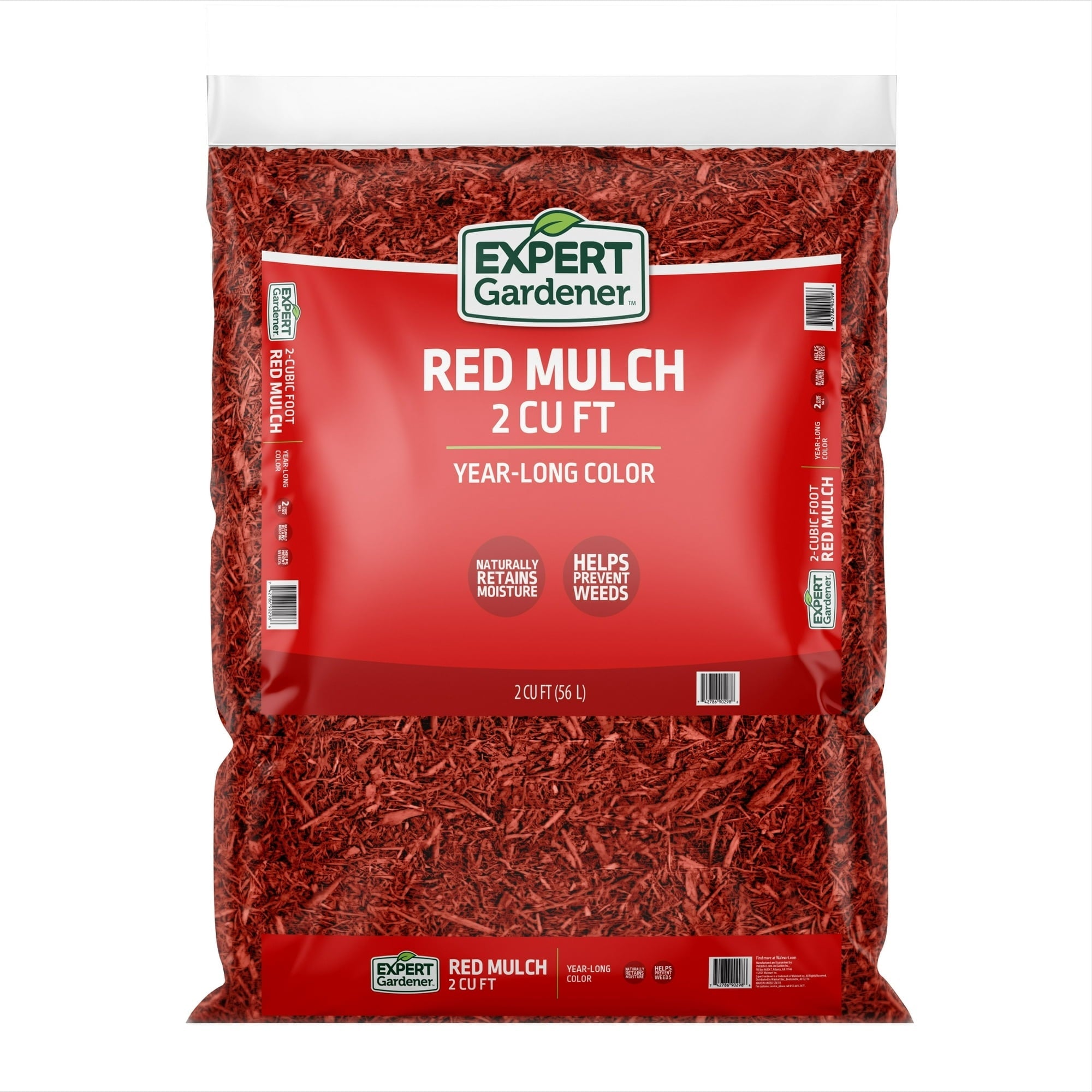 Expert Gardener Mulch, 2 cu. ft. – Year Long Color, Decorative Landscaping Mulch (Pack of 2)