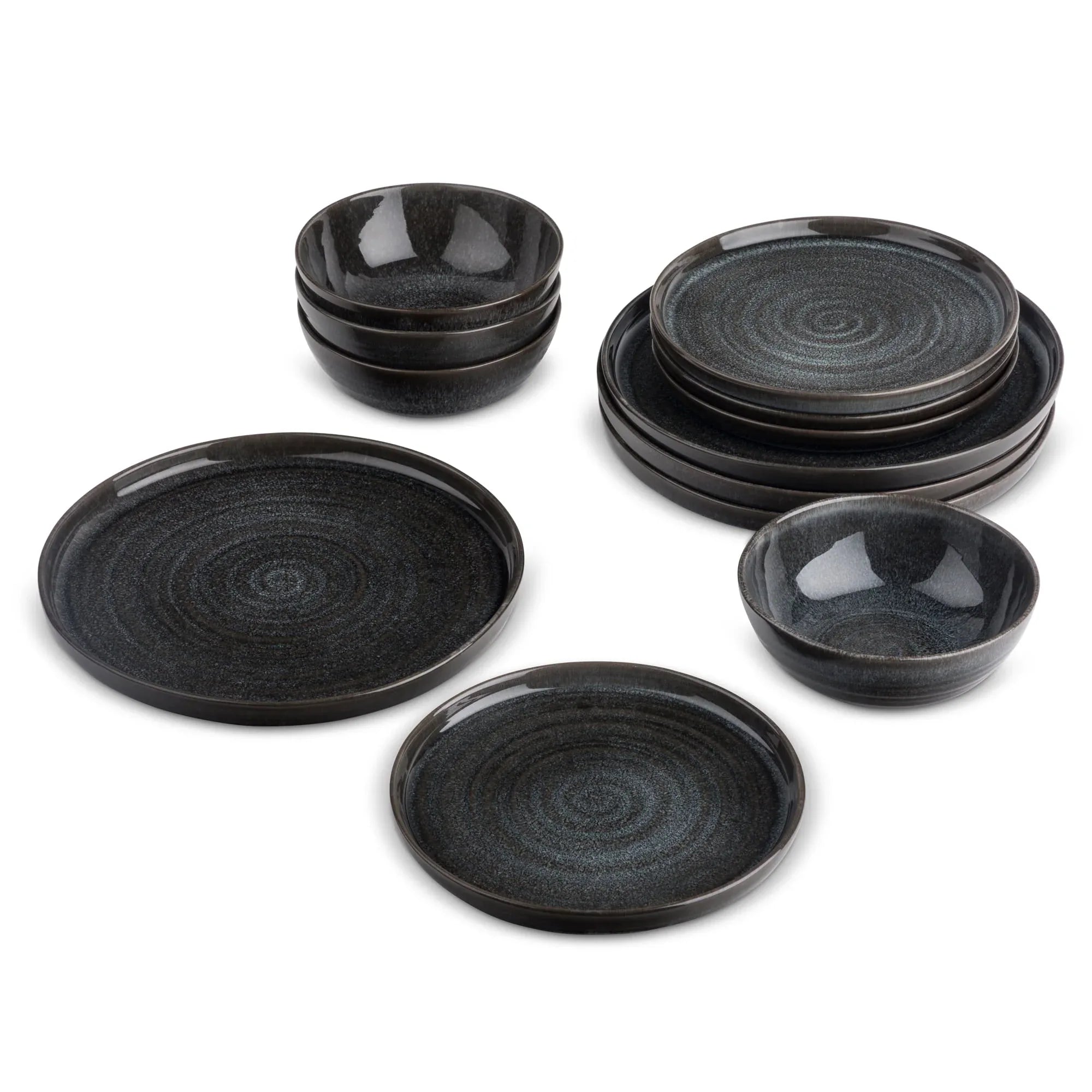 Yellowstone Rip 12-Piece Ceramic Dinnerware Set