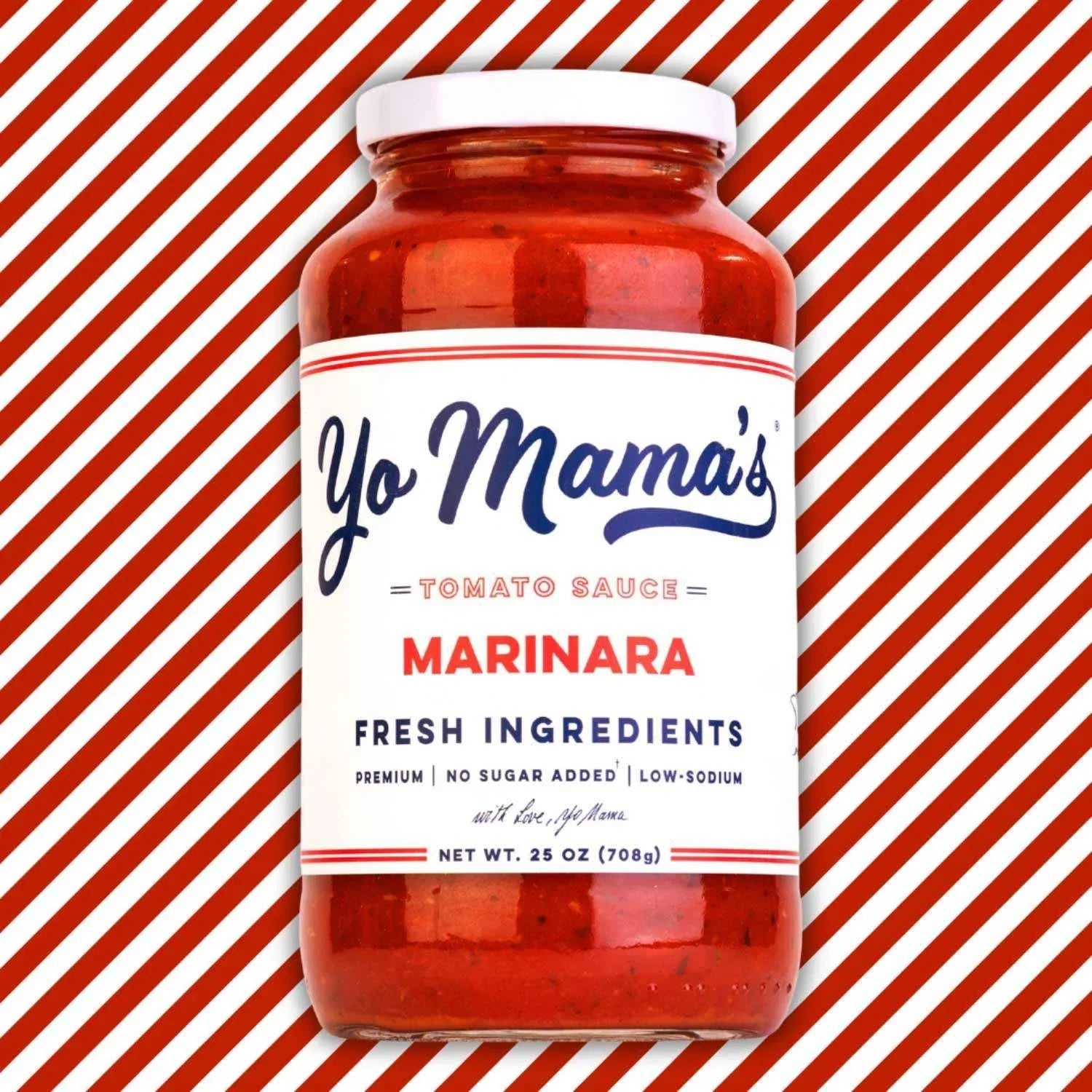 Yo Mama's Foods Low-Sodium Marinara Pasta Sauce, 25 oz., 3 pk. - USA MEGA SHOP