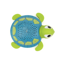 Blue dome turtle sound machine with starry projection panel and green flippers