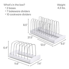 YouCopia Cookware, Pan, Lid & Bakeware Organizer, 2-Piece Set