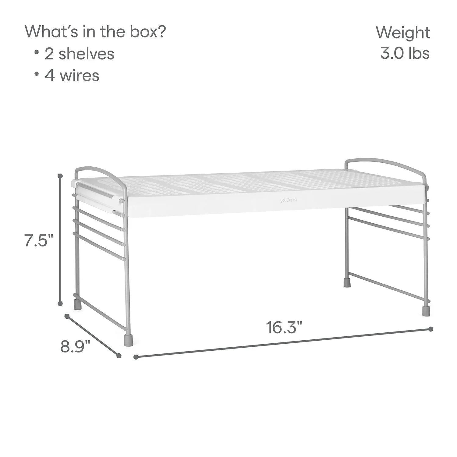 YouCopia UpSpace Adjustable Shelf, 2-Pack - USA MEGA SHOP