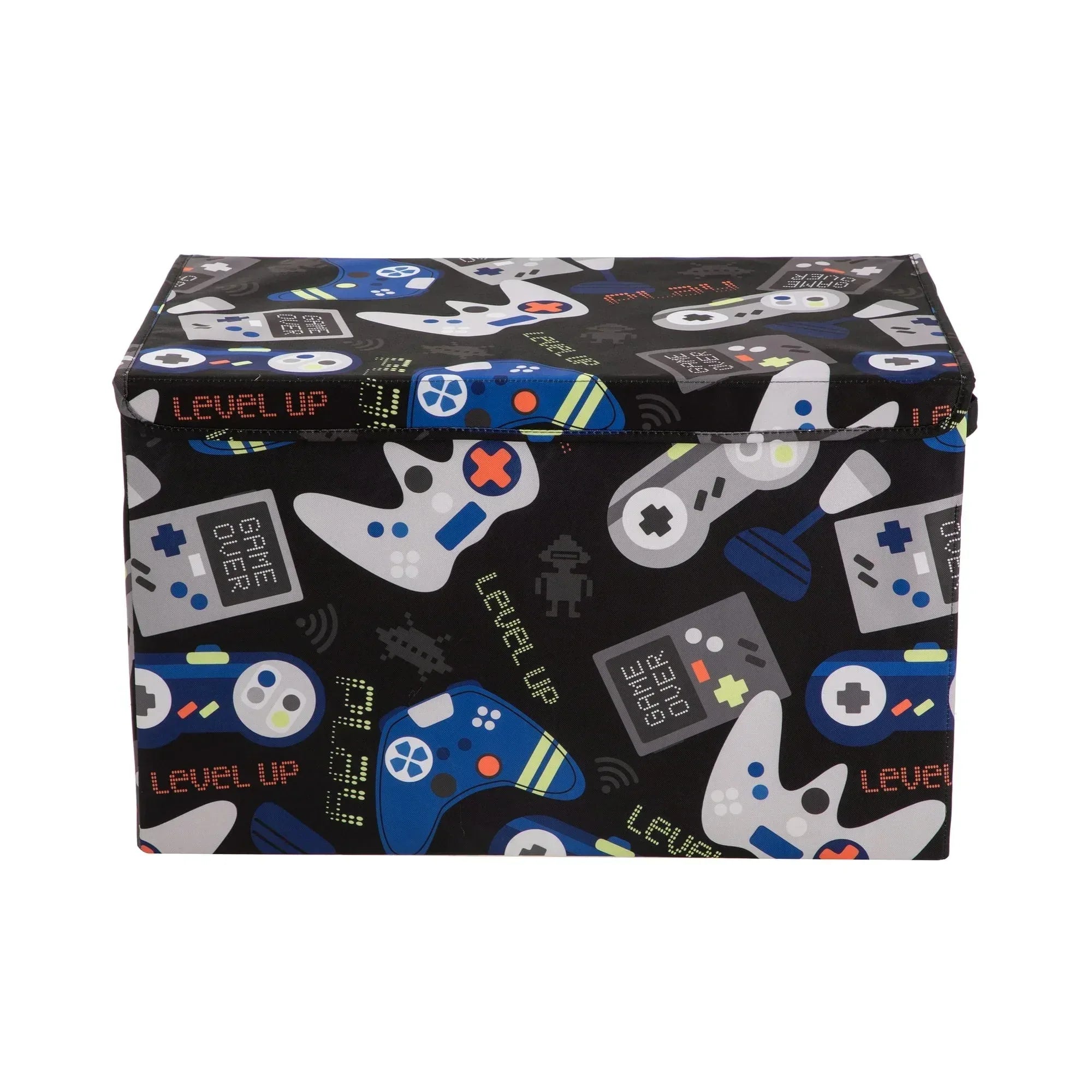 Your Zone Kids Pattern Collapsible Toy Storage Trunk, 24 in x 14.8 in x 15 in