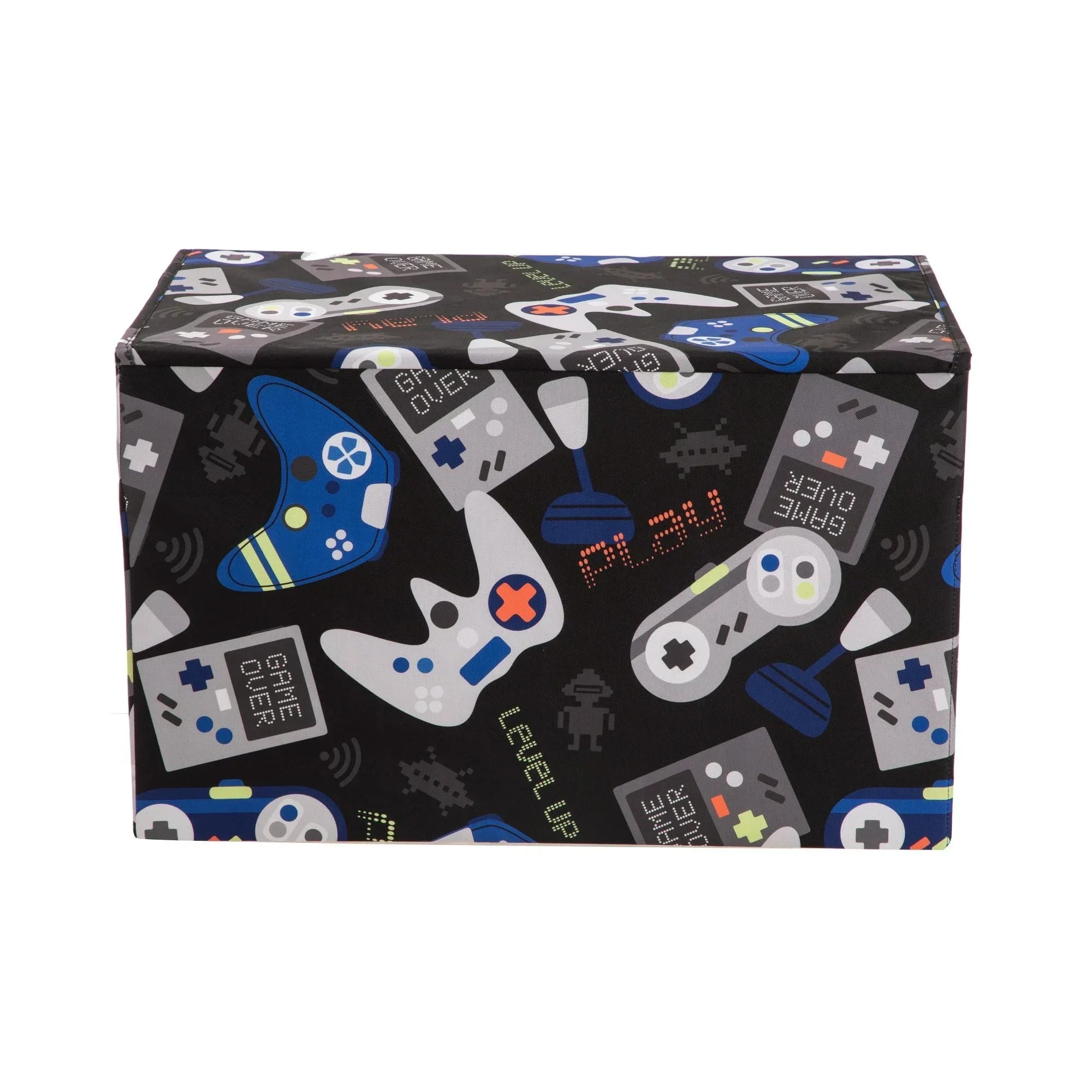 Your Zone Kids Pattern Collapsible Toy Storage Trunk, 24 in x 14.8 in x 15 in