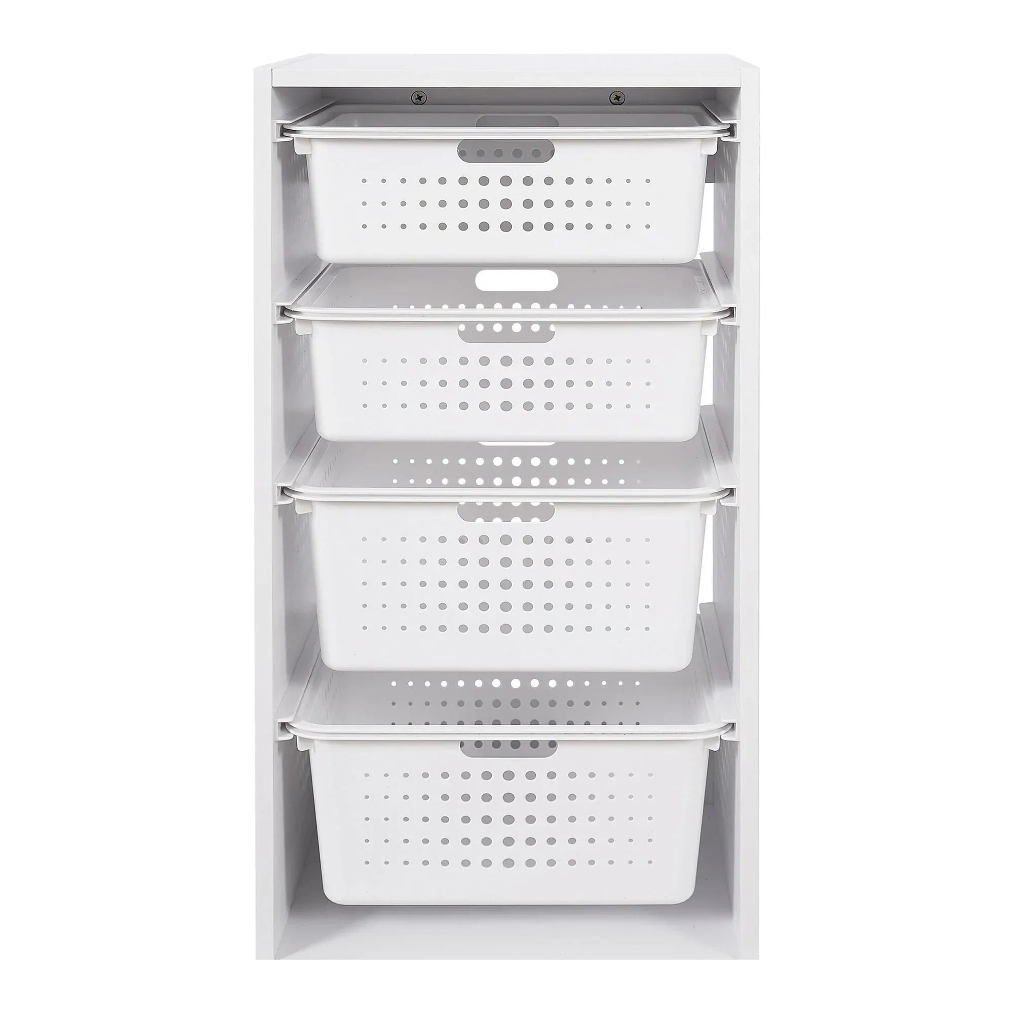 Your Zone Kids Sliding Bin Organizer with 4 Storage Bins