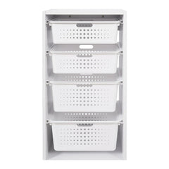 Your Zone Kids Sliding Bin Organizer with 4 Storage Bins