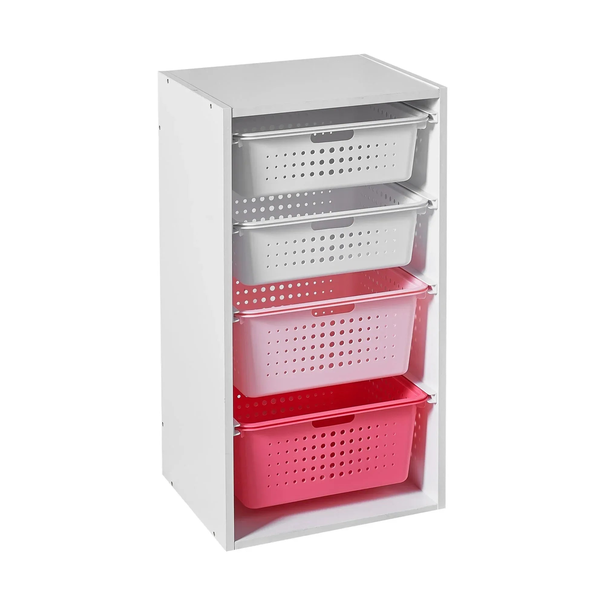 Your Zone Kids Sliding Bin Organizer with 4 Storage Bins