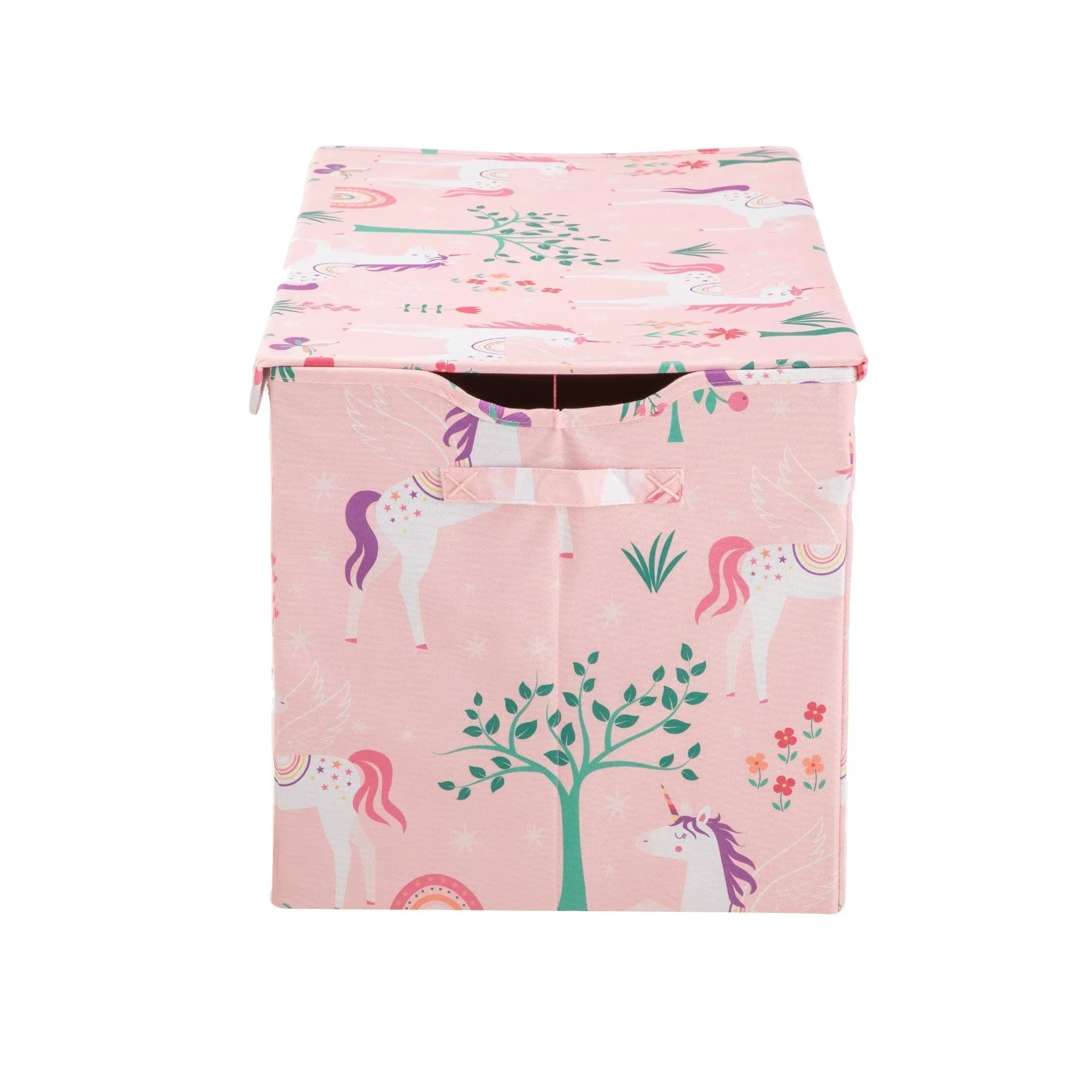 Your Zone Kids Pattern Collapsible Toy Storage Trunk, 24 in x 14.8 in x 15 in