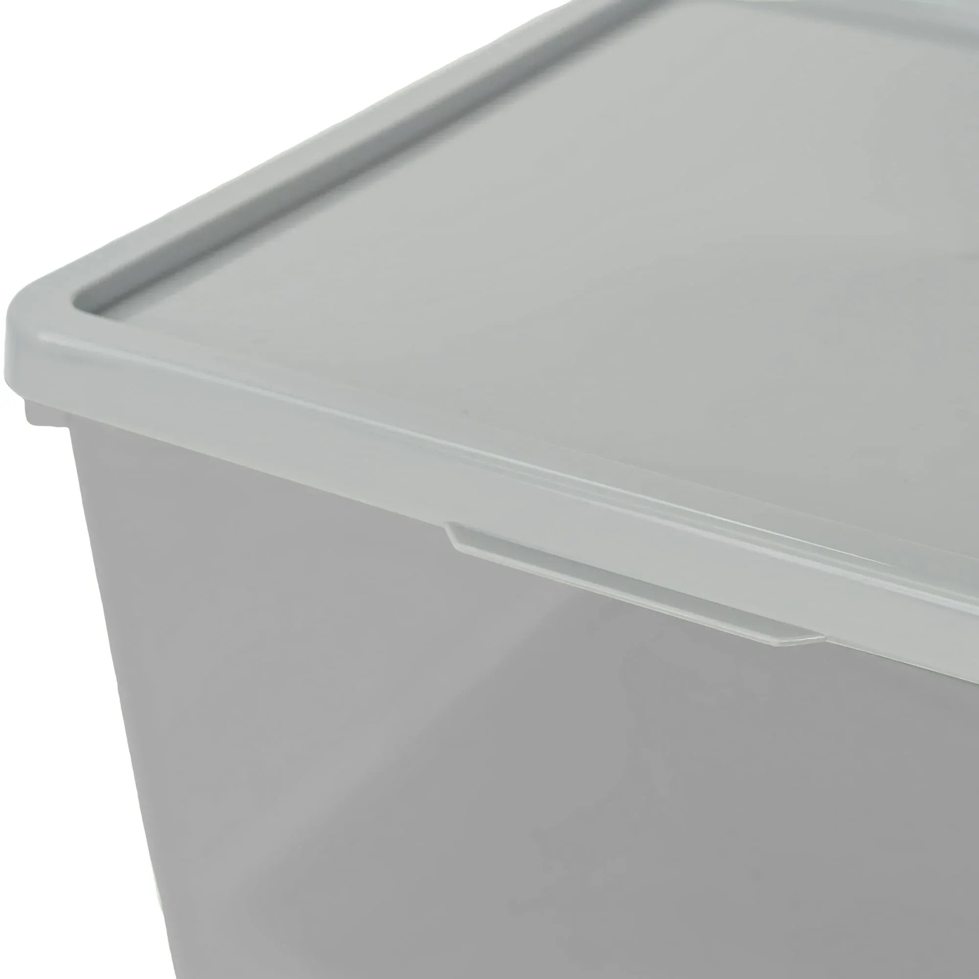 Your Zone Kids Large Plastic Stacking Storage Bin with Lid, 12 in x 12.4 in x 9.4 in