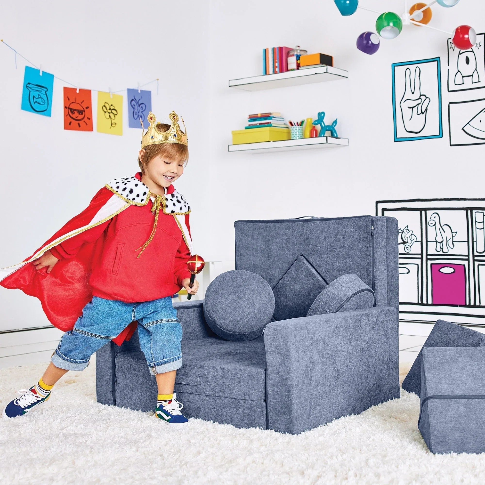 Yourigami Kids Convertible Play Fort - USA MEGA SHOP
