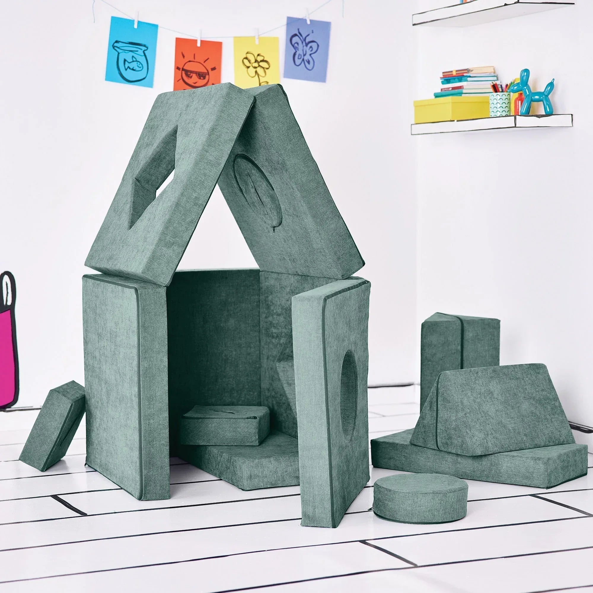 Yourigami Kids Convertible Play Fort