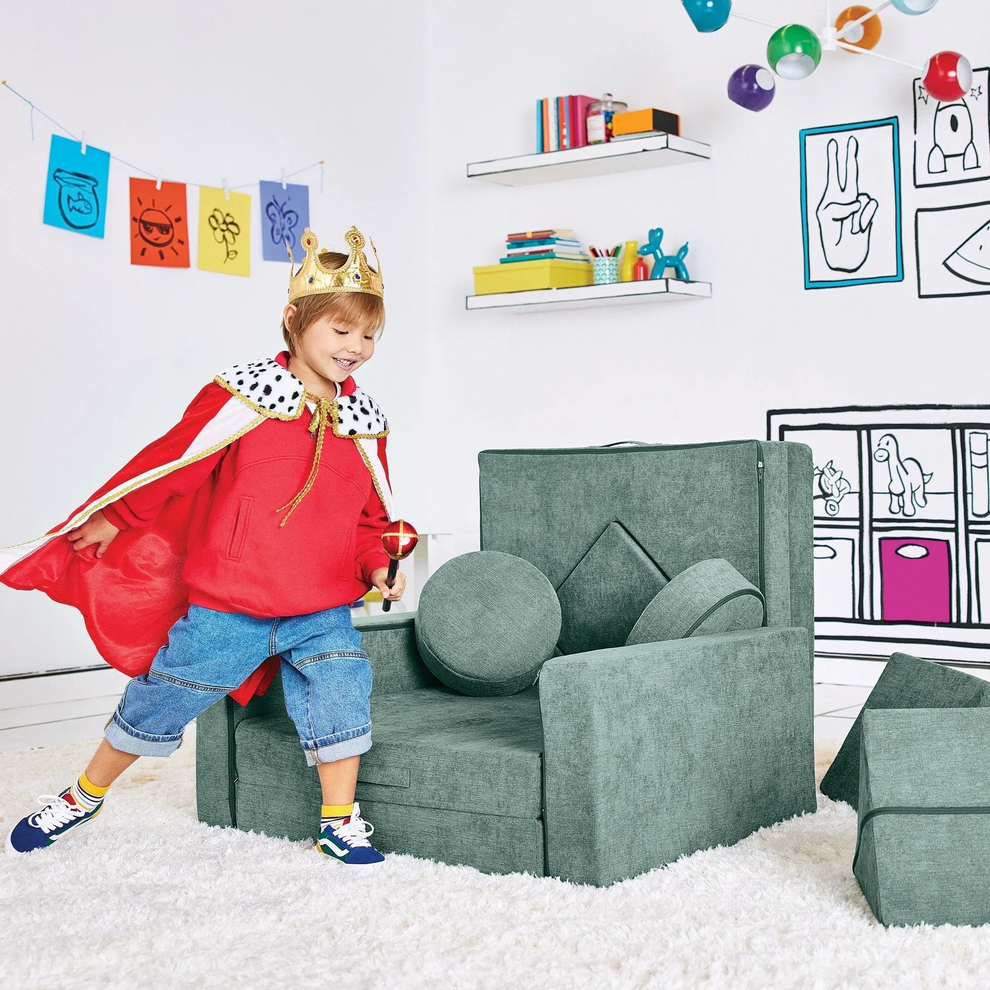 Yourigami Kids Convertible Play Fort - USA MEGA SHOP