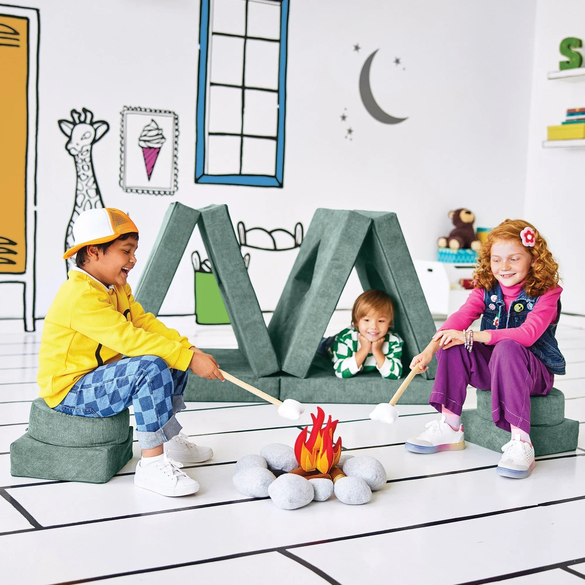 Yourigami Kids Convertible Play Fort - USA MEGA SHOP
