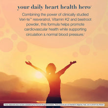 Youtheory resveratrol+ supplement heart health banner with standing woman