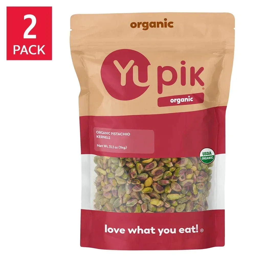 Yupik Organic Pistachio Kernels, 2.2 lbs, 2-pack