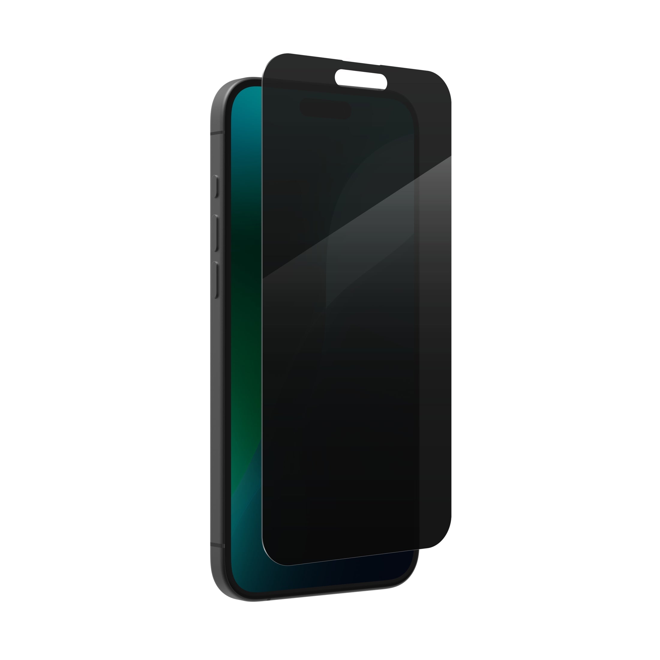 ZAGG InvisibleShield â€“ Apple iPhone 16 & iPhone 15 Glass Shield Privacy Screen Protector, Easy Installation with Precise Install Tray, 3x Stronger Glass, Impact & Scratch Protection