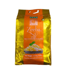 Golden basmati sella rice bag with orange front label and top carry loop, 10 lb