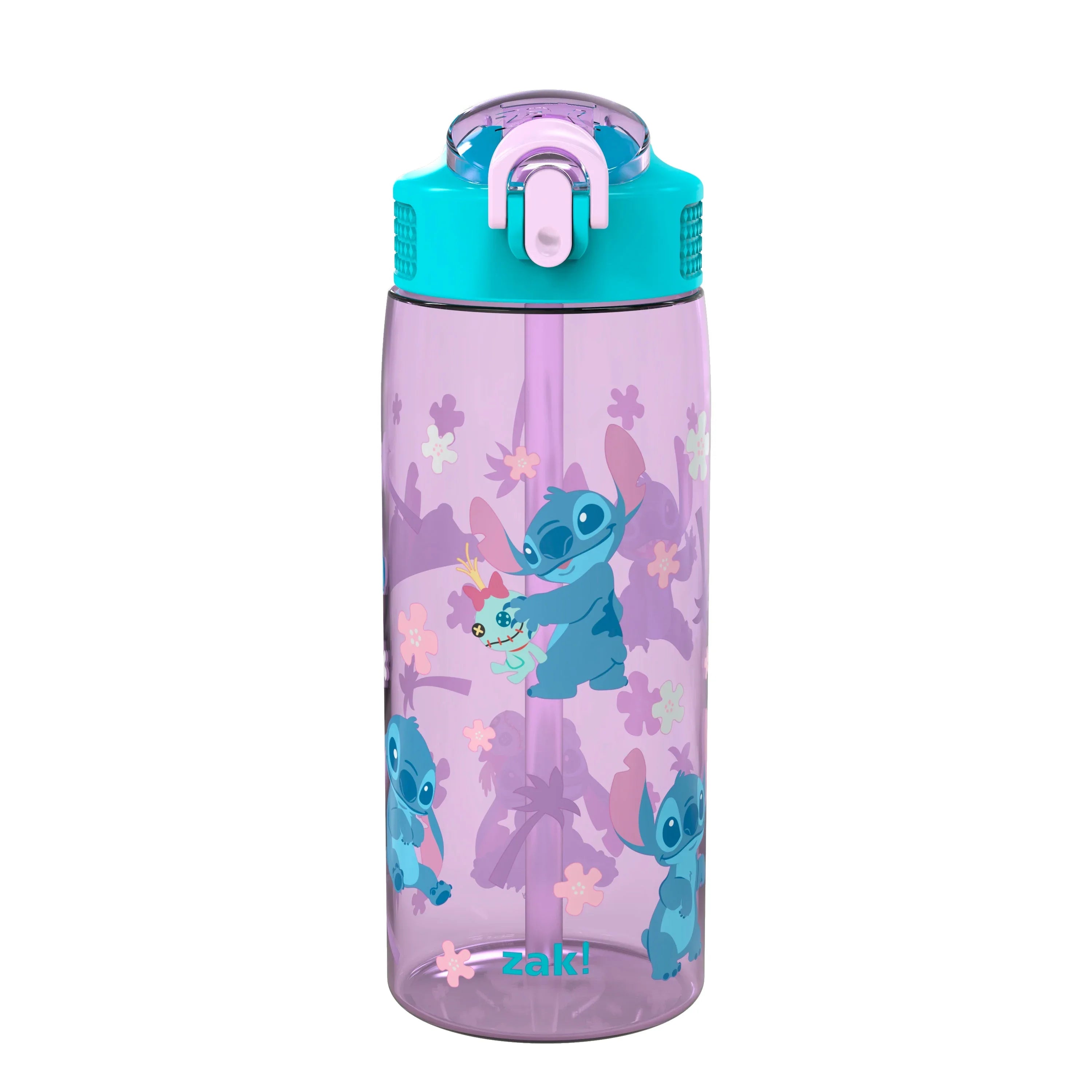 Zak Designs Durable Plastic 25oz Grinch Kids Water Bottle with Straw and Handle - USA MEGA SHOP