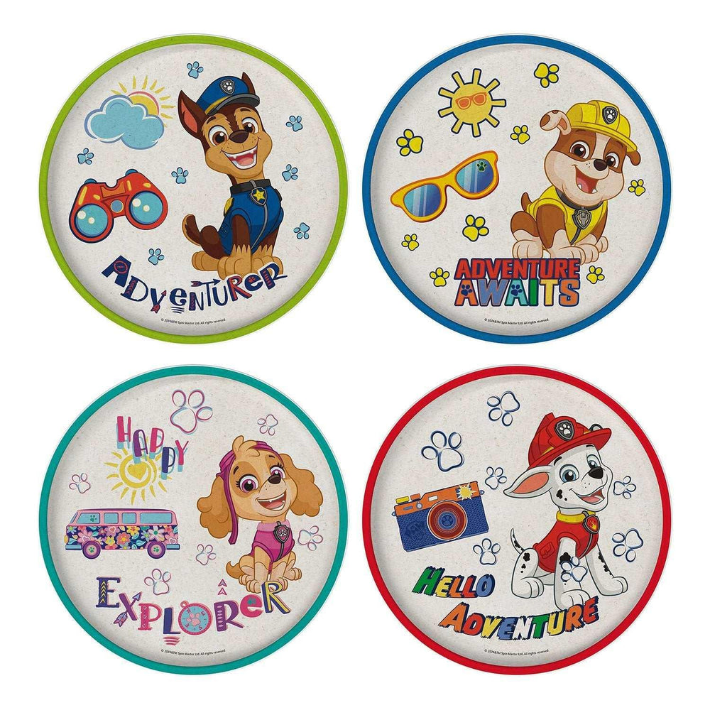 Zak Designs 8-Piece Bamboo Melamine Kids Dinnerware Set, Choose Character - USA MEGA SHOP