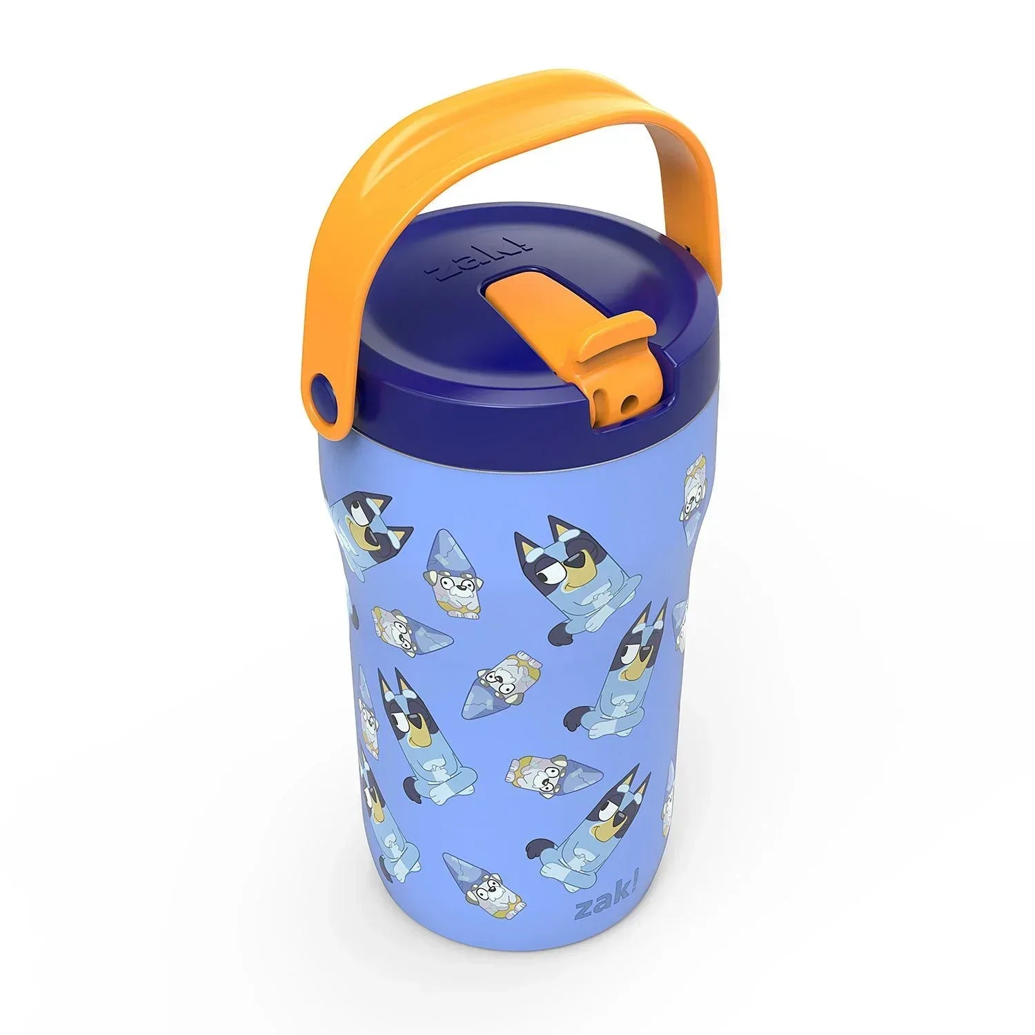 Zak Designs 14-oz. Stainless Steel Double Wall Sutton Grip Tumbler for Kids, 2-Piece Set, Assorted Characters