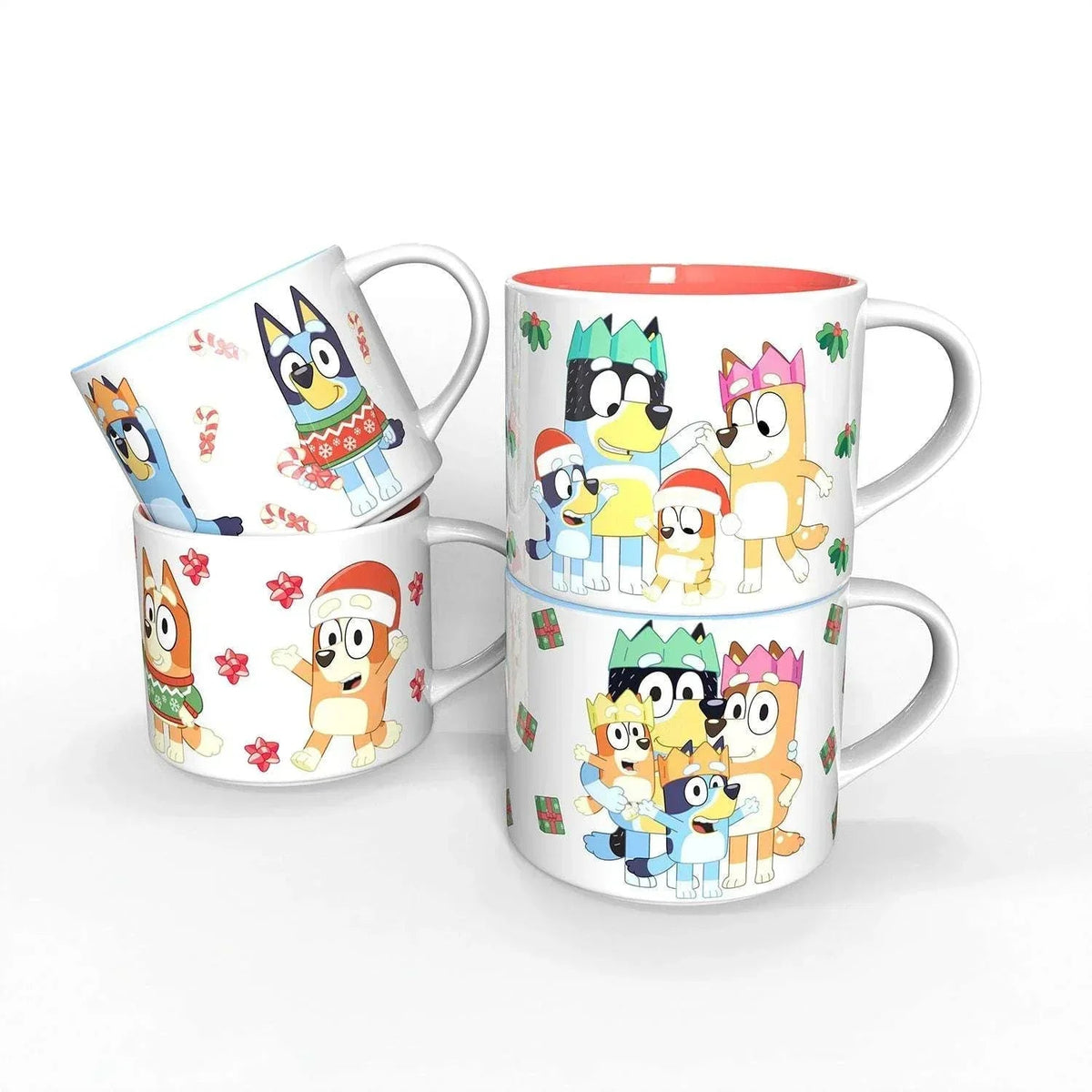 Zak Designs 15oz 4pk Ceramic Holiday Mugs in Gift Box