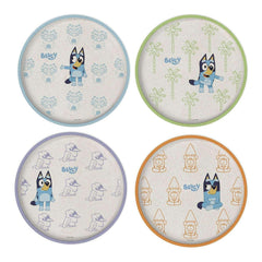 Zak Designs 8-Piece Bamboo Melamine Kids Dinnerware Set, Choose Character