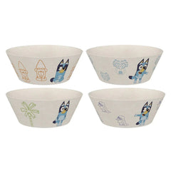 Zak Designs 8-Piece Bamboo Melamine Kids Dinnerware Set, Choose Character