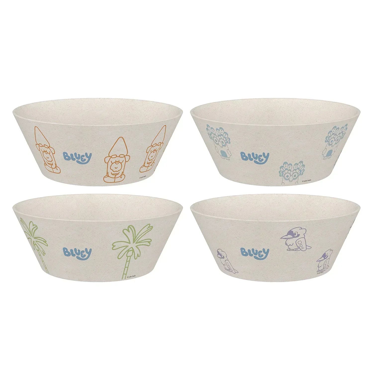 Zak Designs 8-Piece Bamboo Melamine Kids Dinnerware Set, Choose Character