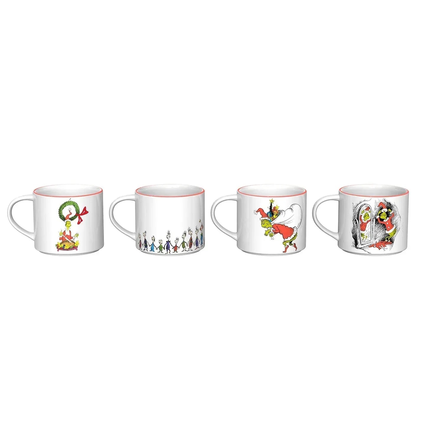 Zak Designs 15oz 4pk Ceramic Holiday Mugs in Gift Box