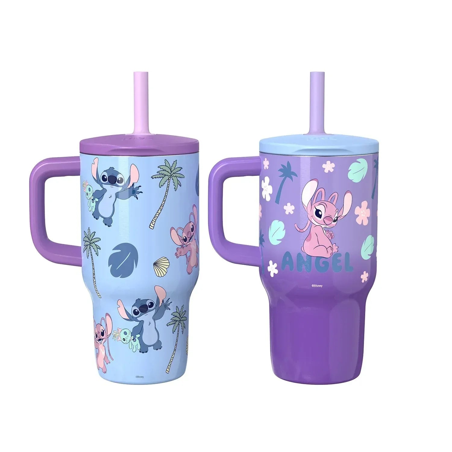 Zak Designs 16-oz Stainless Steel Double-Wall Tumbler for Kids with Straw, 2-Piece Set - USA MEGA SHOP