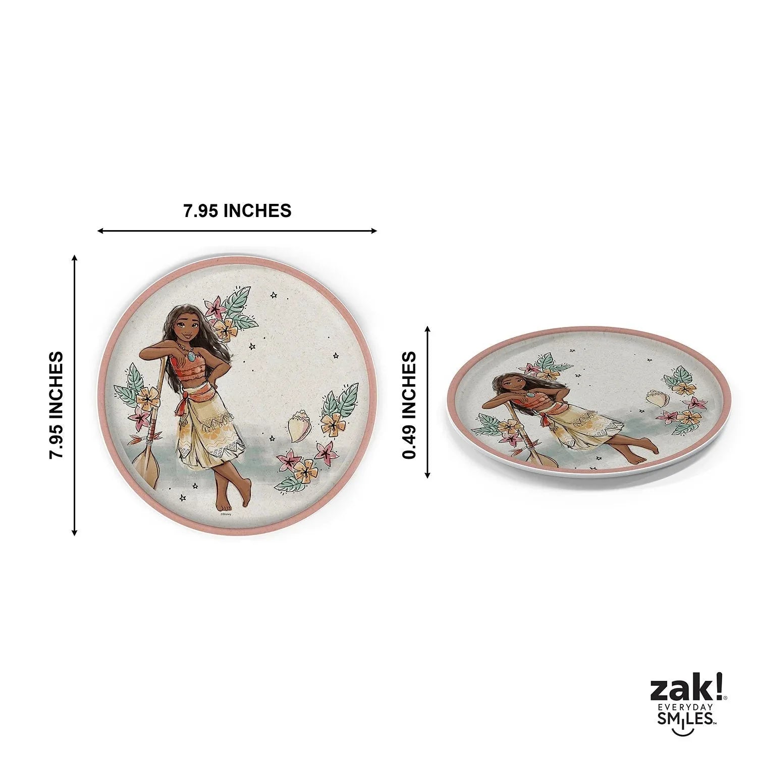 Zak Designs 8-Piece Bamboo Melamine Kids Dinnerware Set, Choose Character - USA MEGA SHOP
