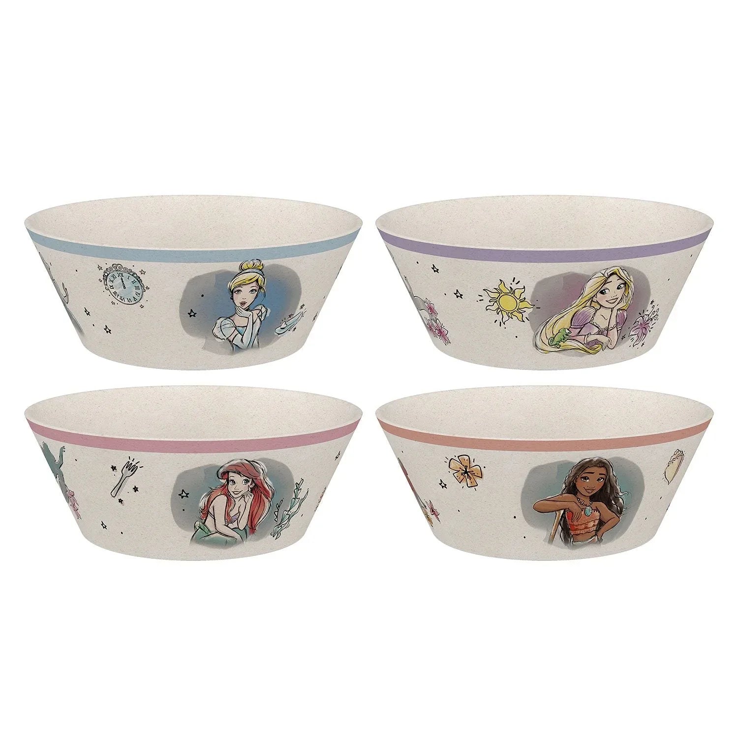 Zak Designs 8-Piece Bamboo Melamine Kids Dinnerware Set, Choose Character - USA MEGA SHOP