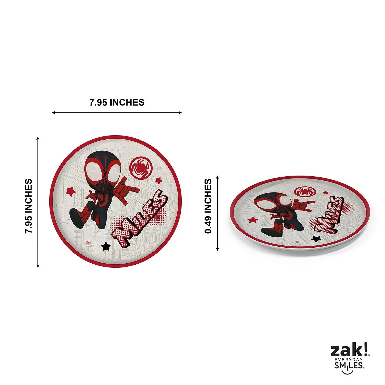 Zak Designs 8-Piece Bamboo Melamine Kids Dinnerware Set, Choose Character - USA MEGA SHOP