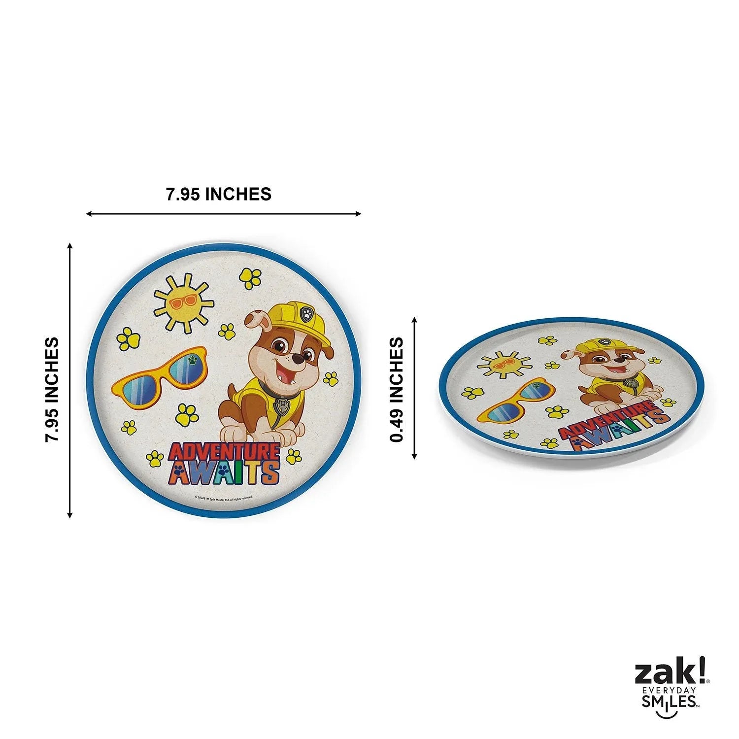 Zak Designs 8-Piece Bamboo Melamine Kids Dinnerware Set, Choose Character - USA MEGA SHOP