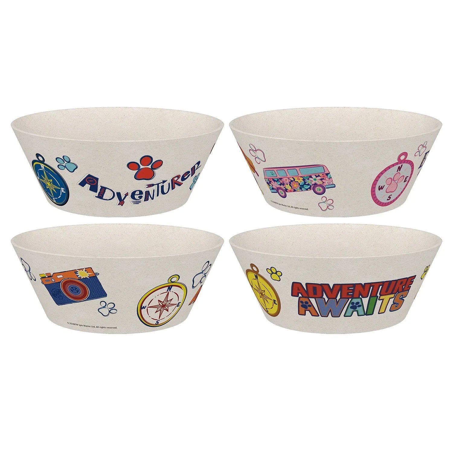 Zak Designs 8-Piece Bamboo Melamine Kids Dinnerware Set, Choose Character - USA MEGA SHOP