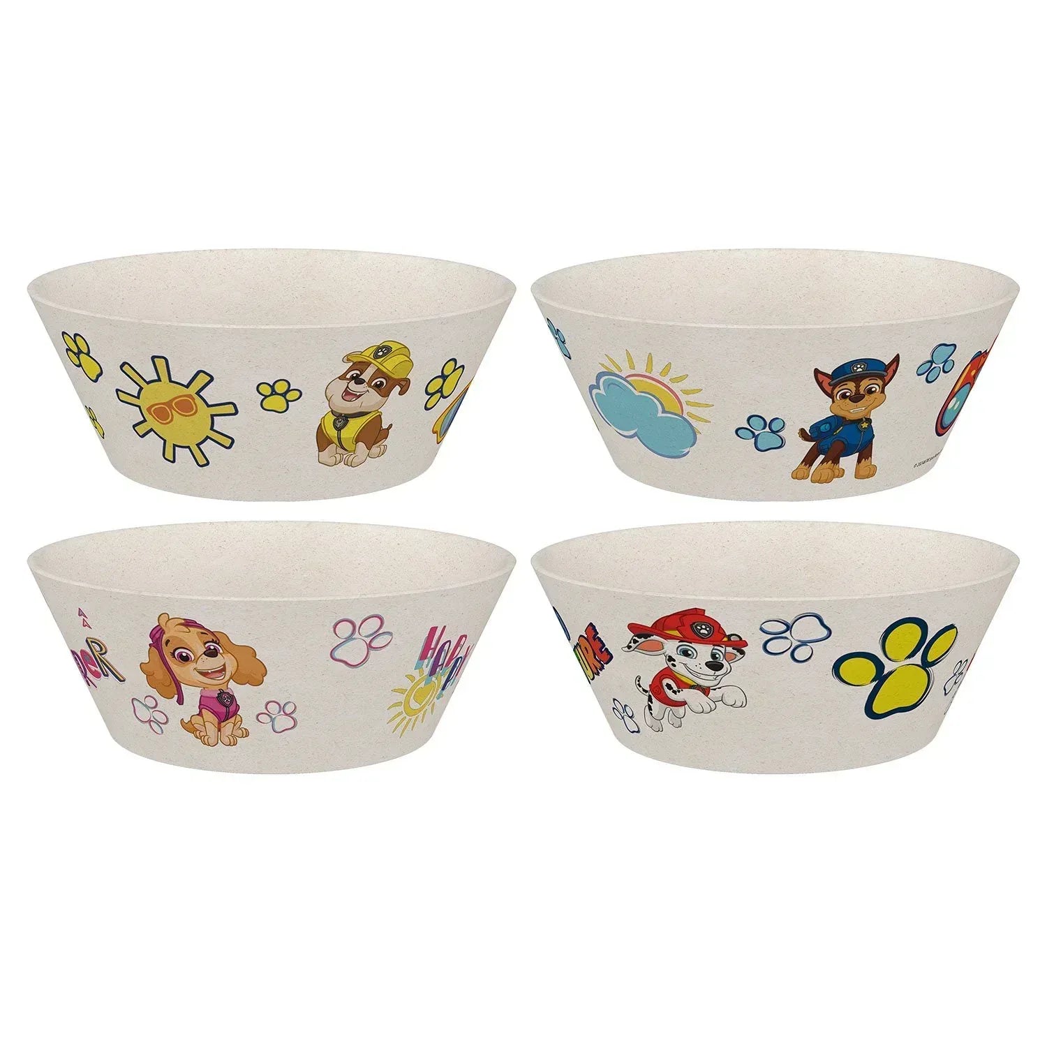 Zak Designs 8-Piece Bamboo Melamine Kids Dinnerware Set, Choose Character