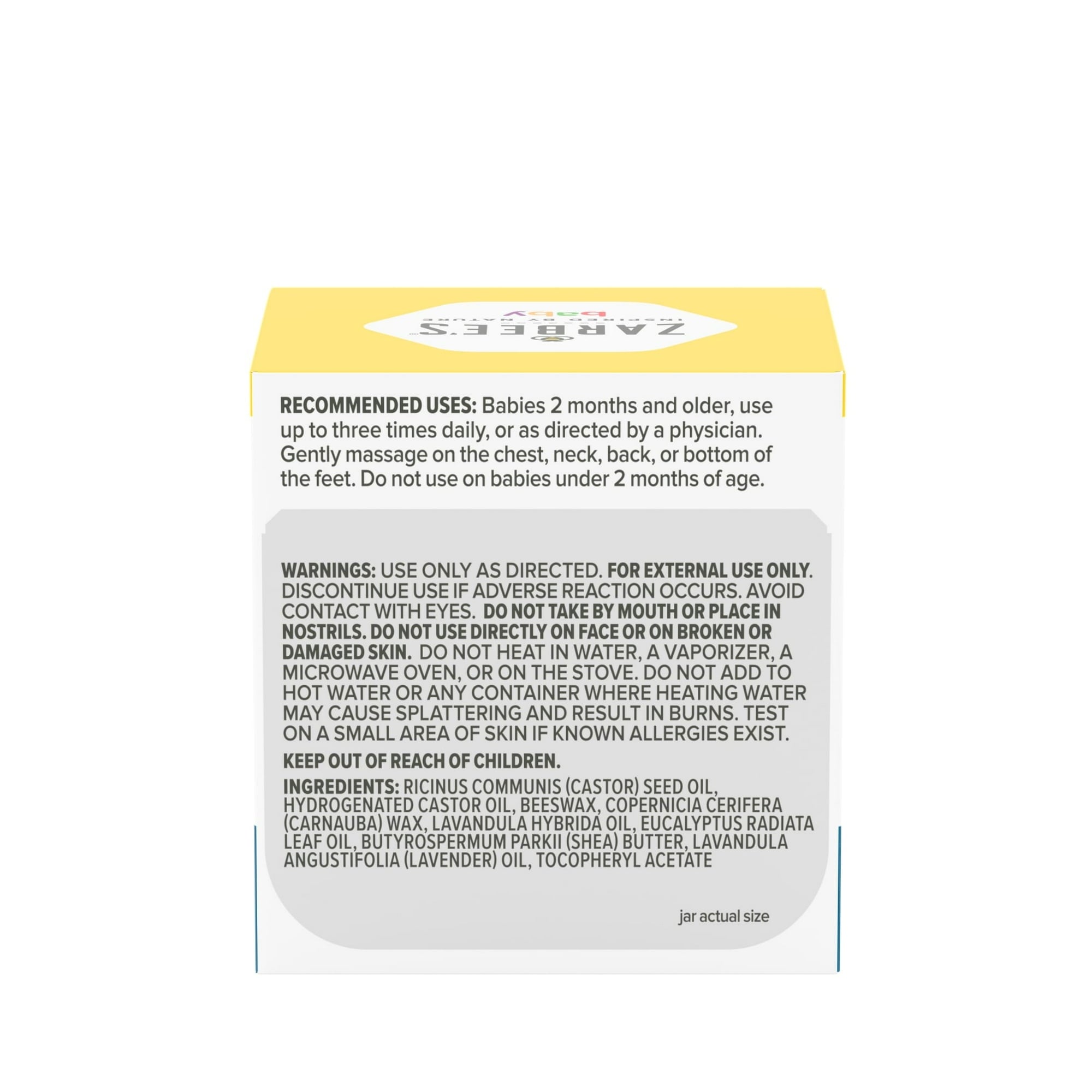 Zarbee's Baby Soothing Chest Rub, Eucalyptus, Lavender, 1.5 oz
